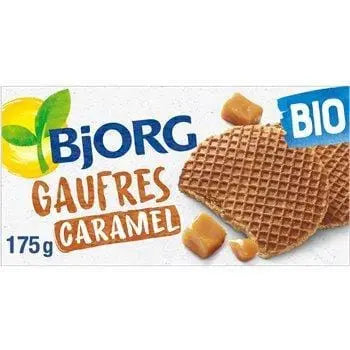 Bjorg Organic Caramel Waffles 175g