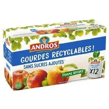 Andros Compote Gourd Apple No Sugar Added 12x90g