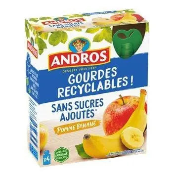 Andros Compote Apple Banana 4x90g