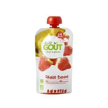 Good Gout Organic Strawberry Banana Puree Baby Bottles 120g