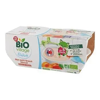 Bio Village Bébé Yaourt Brassé Abricot 4x100g