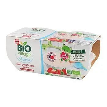 Bio Village Baby Strawberry Yoghurt 4x100g