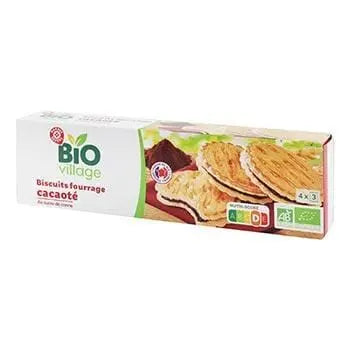 Bio Village Cocoa Filling Biscuits 185g