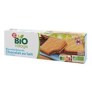 Bio Village Milk Chocolate Filled Biscuits 185g