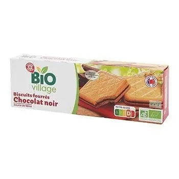 Bio Village Dark Chocolate Filled Biscuits 185g