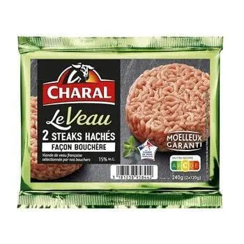 Charal Veal Chopped Meat 2x120g