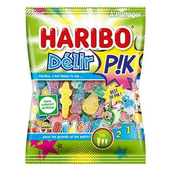 Haribo Delir Pik Bag of Sour Candies 275g