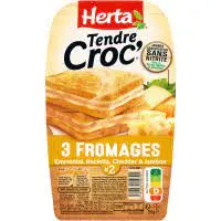 Herta Tender Croc 3 Cheeses 2x200g