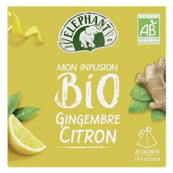 Elephant Infusion Organic Ginger Lemon Sachets (x20)34g