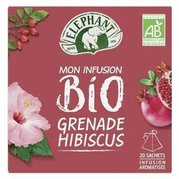 Elephant Infusion Organic Pomegranate Hibiscus (x20) 38g
