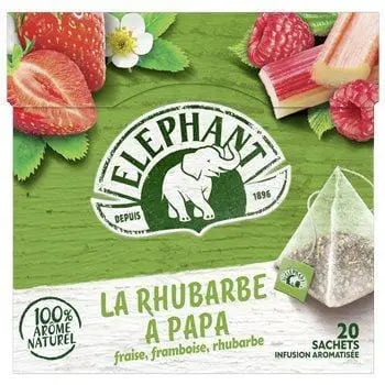 Elephant Infusion Raspberry Rhubarb (x20) 38g