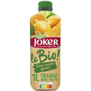 Joker Organic Orange Juice With Pulp 1L