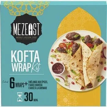Mezeast Kofta Wrap Kit (x6) 362g