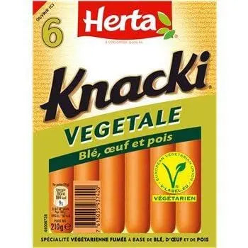 Herta Knacki Vegetal (x6) 210g