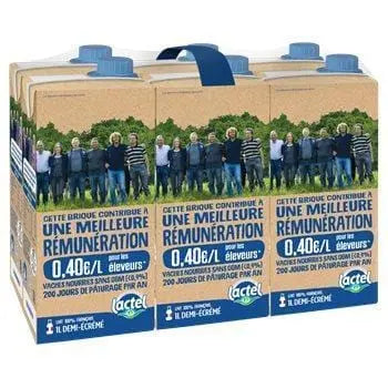 Milk 1/2 skimmed slim 6x1l