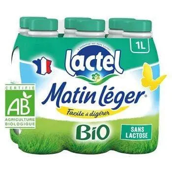 Lactel Matin Leger Organic Lactose Free 6x1L