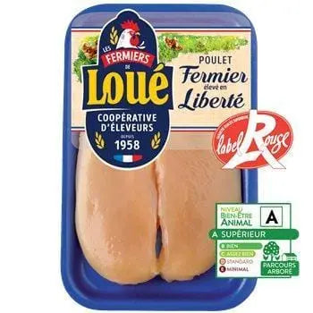 Loué Yellow Chicken Fillet Label Rouge (x2) 240g