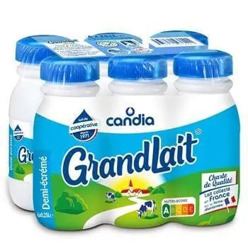 Candia Grandlait Demi Ecrémé 6x25cl