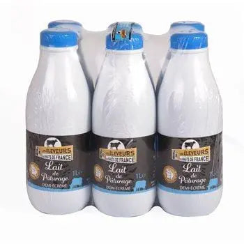Milk from Hauts de France Paturage1/2 skimmed - 6x1L