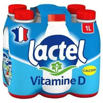 Lactel Whole Milk Vitamin D 6x1L