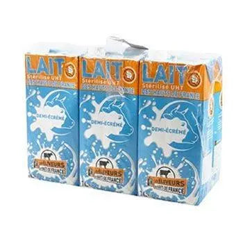 Hauts de France semi-skimmed milk - 6x1L