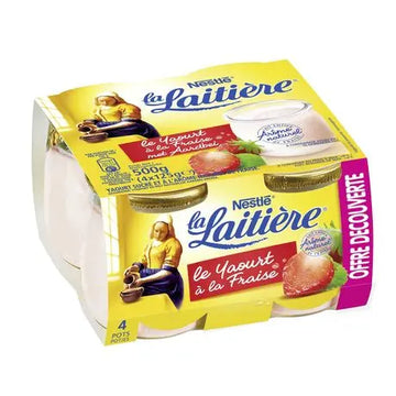 La Laitière Strawberry Yoghurt 4x125g
