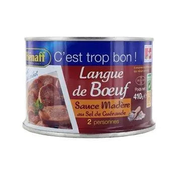 Henaff Beef tongue in Madeira sauce 410g