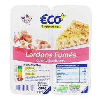 Eco+ Superior Smoked Bacon 2x100g