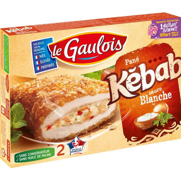 Le Gaulois Breaded Kebab with White Sauce (x2) 200g