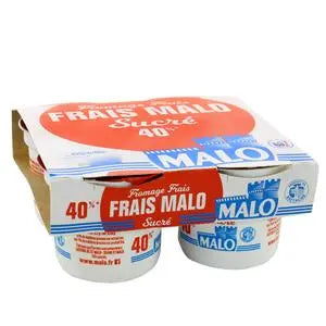 Malo Sweetened Fromage Frais 4x100g