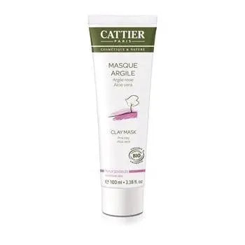 Cattier Organic Aloe Vera Pink Clay Mask for Sensitive Skin 100ml