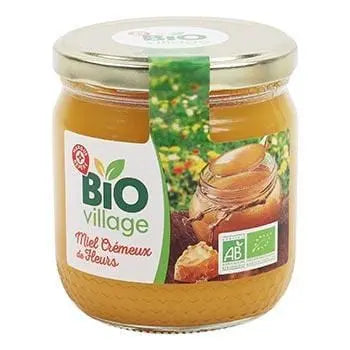 Bio Village Organic Creamed Flower Honey 500g