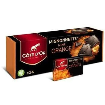 Cote d'Or Mignonnettes Black Orange 24x10g