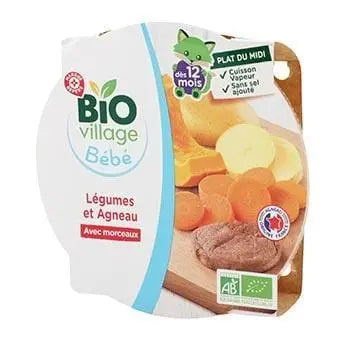 Bio Village Baby Vegetable Lamb Plate 230g