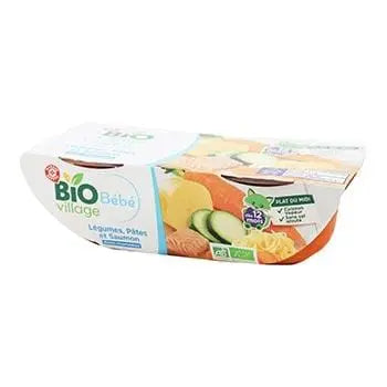 Bio Village Vegetables Pasta Salmon 2x200g