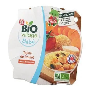 Bio Village Baby Plate Tajine Chicken Prunes 15 months 250g