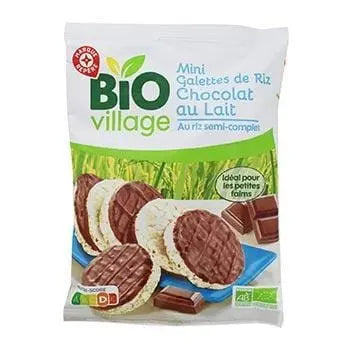 Bio Village Organic Milk Chocolate Mini Rice Cakes - 60g
