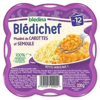 Blédina Blediner Carrots Semolina 230g