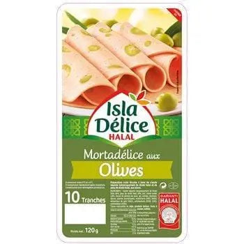 Isla Delice Halal Olive Poultry Mortadella 120g
