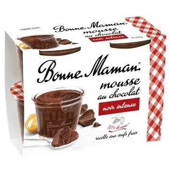 Bonne Maman Intense Dark Chocolate Mousse 4x50g