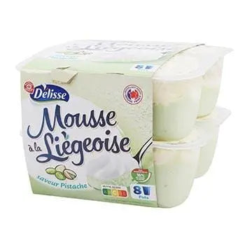 Mousse Liégeoise Pistache 8x80g