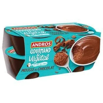 Andros Vegetable Mousse Chocolate 4x55g