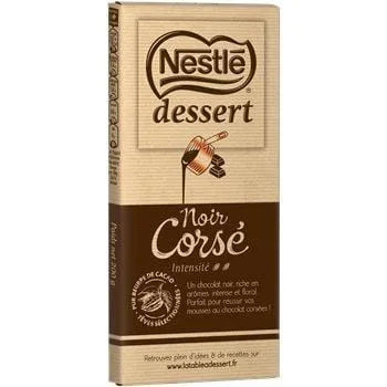 Chocolat Pâtissier Nestlé Dessert : Noir corsé - 200g