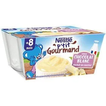 Nestle Ptit Gourmand Chocolat Blanc 4x100g