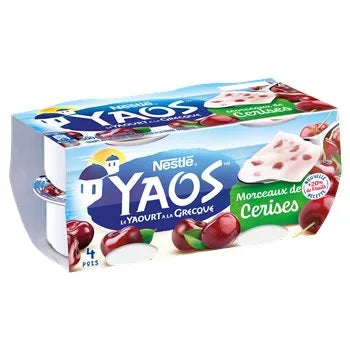 Nestle Yaos Greek-Style Cherry Yogurt 4x125g