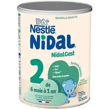 Nidal Nidalgest 2 Lait 6-12 Mois 800g