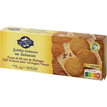 Nos Regions Biscuits Galettes Bretonnes Sarrasin 100g