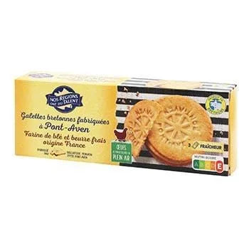 Nos Régions Ont du Talent Breton Cakes 100g pack with traditional French buttery cakes.