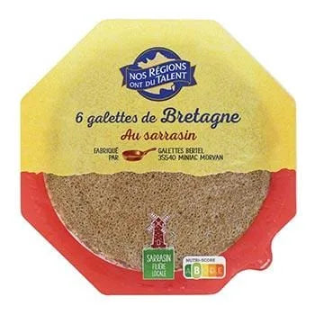 Galettes sarrasin Bretagne x6 Nos Régions Ont Du Talent 300g
