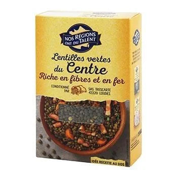 Nos Regions Lentilles Vertes du Centre 500g